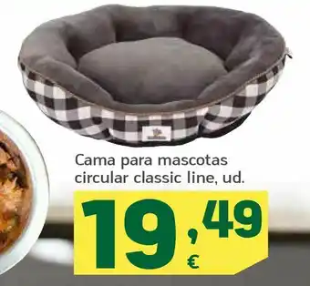HiperDino Cama para mascotas circular classic line, ud. oferta