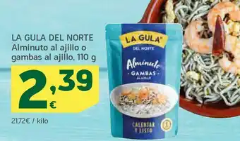 HiperDino La gula del norte alminuto al ajillo o gambas al ajillo, 110 g oferta