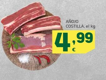 HiperDino Añojo costilla, el kg oferta