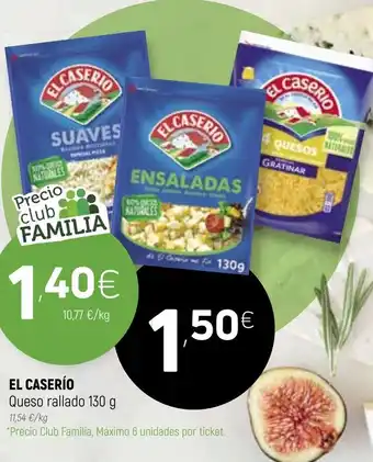 Coviran El Caserío Queso rallado 130g oferta