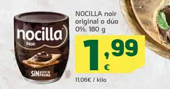 HiperDino Nocilla noir original o dúo 0%, 180 g oferta