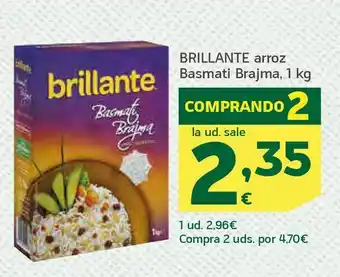 HiperDino Brillante arroz basmati brajma, 1 kg oferta