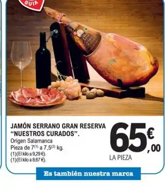 E.Leclerc JAMÓN SERRANO GRAN RESERVA oferta