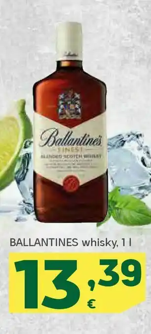 HiperDino Ballantines whisky, 1 l oferta