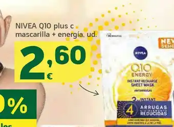 HiperDino Nivea q10 plus c mascarilla + energía, ud. oferta
