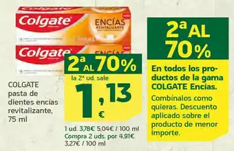 HiperDino Colgate pasta de dientes encías revitalizante, 75 ml oferta
