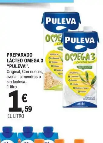 E.Leclerc PREPARADO LÁCTEO OMEGA 3 "PULEVA". oferta