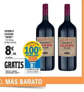 E.Leclerc VERMUT CASERO "MIRÓ oferta