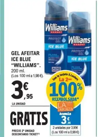 E.Leclerc Gel afeitar ice blue williams oferta