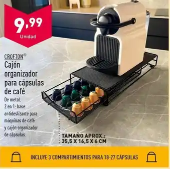 ALDI Cajón organizador para cápsulas de café oferta