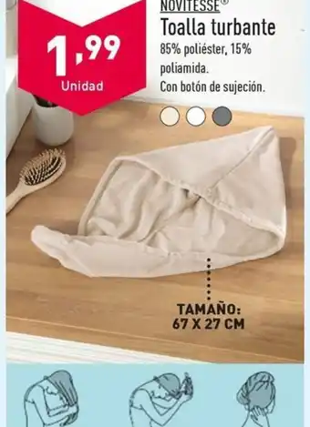 ALDI Toalla turbante oferta