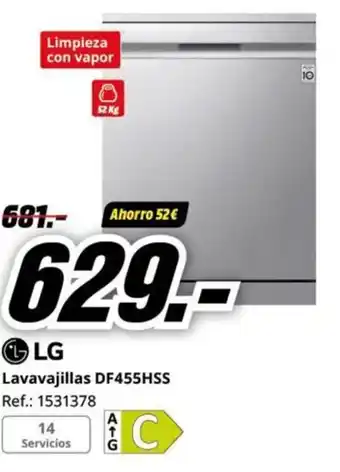 MediaMarkt Lavavajillas DF455HSS oferta