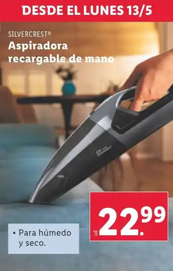 Lidl Aspiradora recargable de mano oferta