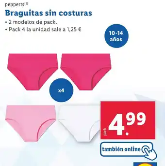 Lidl Braguitas sin costuras oferta