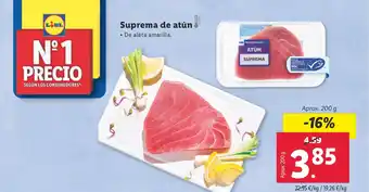 Lidl Suprema de atún oferta