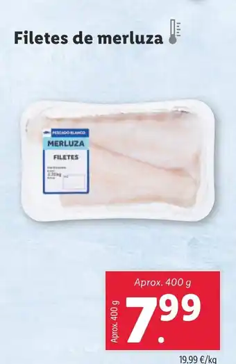 Lidl Filetes de merluza oferta