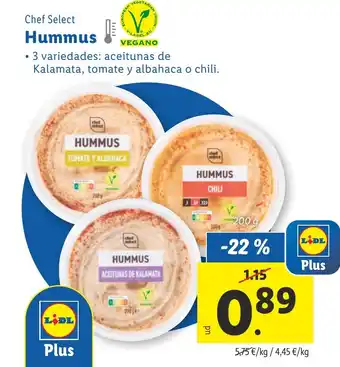 Lidl Hummus oferta