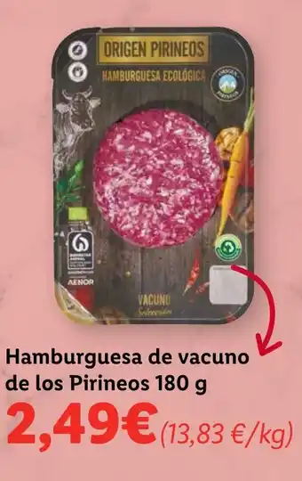 Lidl Hamburguesa de vacuno de los Pirineos 180 g oferta