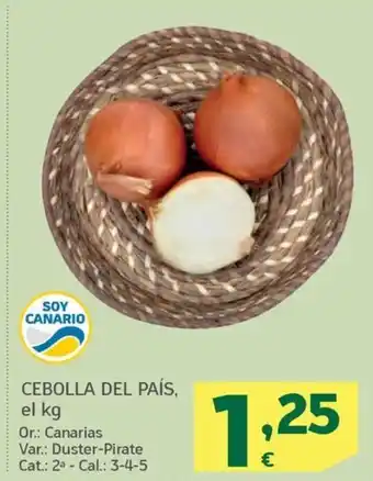 HiperDino CEBOLLA DEL PAÍS, el kg oferta