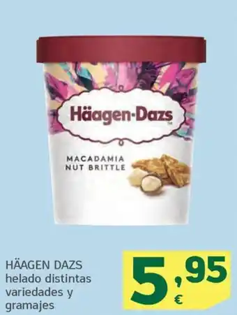 HiperDino HAAGEN DAZS helado distintas variedades y gramajes oferta