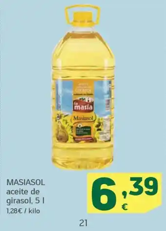 HiperDino MASIASOL aceite de girasol, 51 oferta