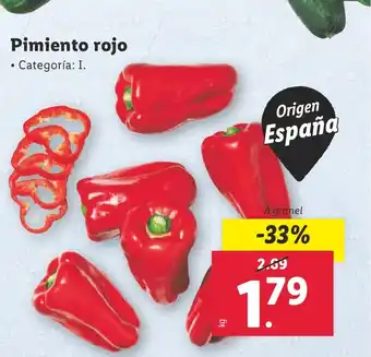 Lidl Pimiento rojo oferta