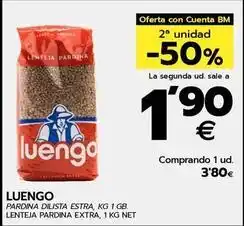 BM Supermercados Luengo - lenteja pardina extra oferta