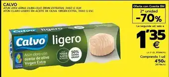 BM Supermercados Calvo - atun claro ligero en aceite de oliva virgen extra oferta