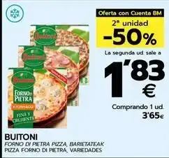 BM Supermercados Buitoni - pizza forno di pietra, variedades oferta