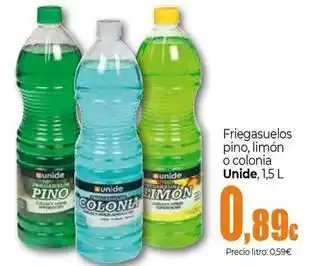 Unide Supermercados Unide - friegasuelos pino, limón o colonia oferta