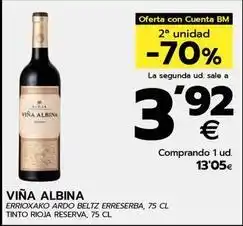 BM Supermercados Viña albina - tinto rioja reserva oferta