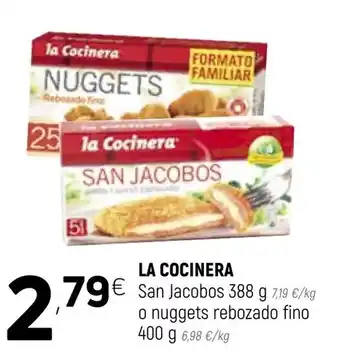 Coviran La Cocinera San Jacobos 388g o nuggets rebozado fino 400g oferta