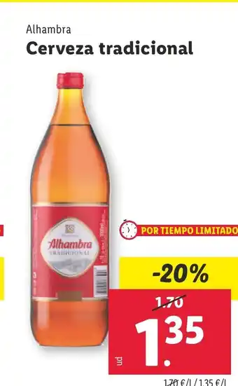 Lidl Alhambra Cerveza tradicional oferta