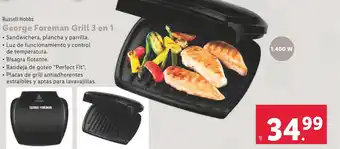Lidl Russell Hobbs George Foreman Grill 3 en 1 oferta