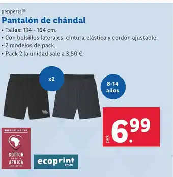 Lidl pepperts!Ⓡ Pantalón de chándal oferta