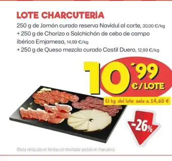 AhorraMas LOTE CHARCUTERIA oferta