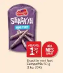 Consum Campofrío - snack'in mini fuet oferta