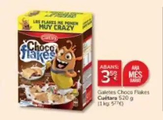 Consum Cuétara - galetes choco flakes oferta