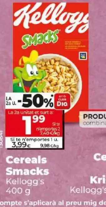 Maxi Dia Cereals Smacks oferta