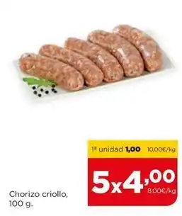 Alimerka Chorizo criollo oferta