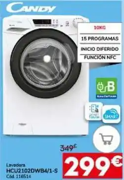 Conforama Candy - lavadora hcu2102dwb4/1-s oferta