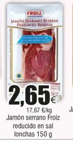 FROIZ Jamón de cebo ibérico oferta