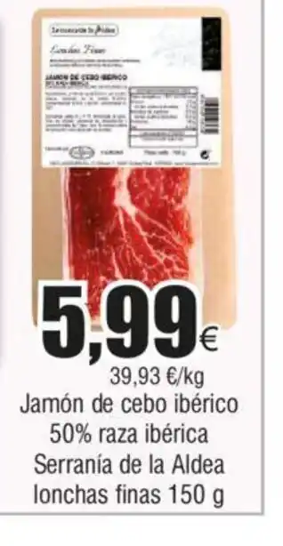 FROIZ Jamón de cebo ibérico oferta