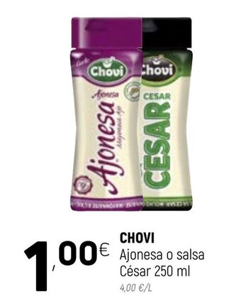 Coviran Chovi Ajonesa o salsa Cèsar 250ml oferta