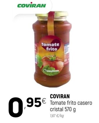 Coviran Coviran Tomate frito casero cristal 570g oferta