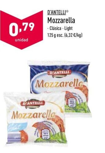 ALDI D'Antello Mozzarella 125g oferta