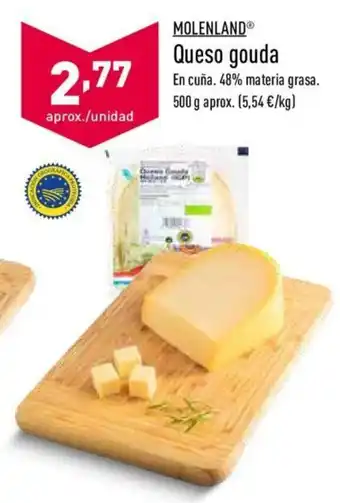 ALDI Molenland Queso gouda 500g oferta