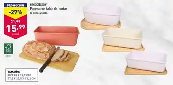 ALDI Home Creation Panera con tabla de cortar oferta