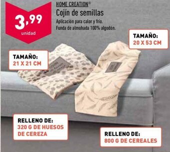 ALDI Home Creation Cojin de semillas oferta