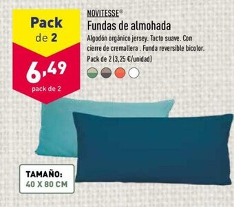 ALDI Novitesse Fundas de almohada oferta